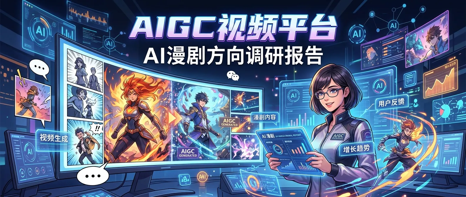 AIGC 视频平台调研报告：AI 漫剧方向