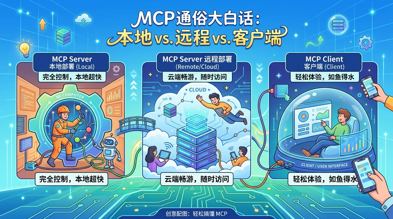 MCP 本地 vs 远程 vs Client